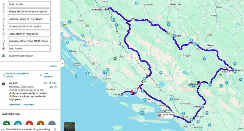 Route map